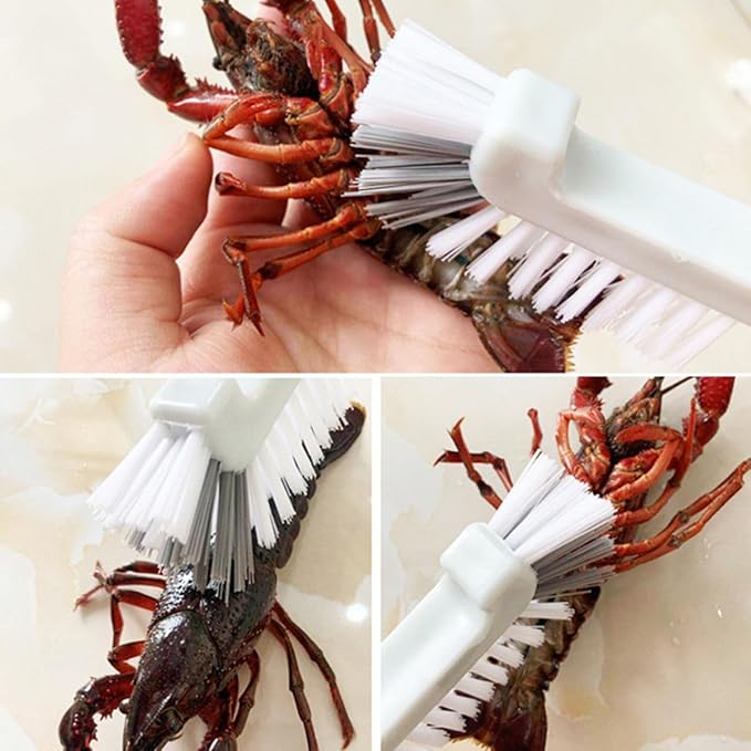 5pcs Multi-use Household Cleaning Brush Set with Crevice and Tile Grout Brushes for Kitchen and Bathroom Deep Cleaning