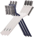 6pcs Floor Cleaning Brush with Ergonomic Handle Hard Bristle Scrubbers for Grout Tile and Crevice Cleaning Lightweight Multi Use Brushes for Bathroom Kitchen and Tight Spaces