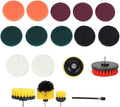 Cleaning Brush Set-18Pcs Electric Drill Brush Set Multifunction Power Cleaner Scrubber Attachments Home Cleaning Supplies