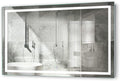 Krugg LED Bathroom Mirror | Lighted Vanity Mirror Includes Dimmer & Defogger | Wall Mount Vertical or Horizontal Installation (54" X 36")