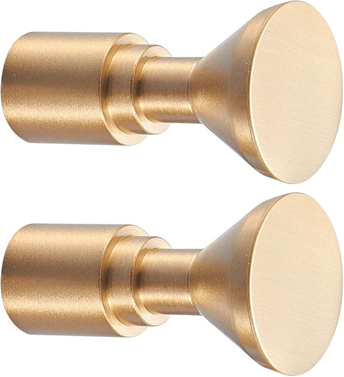 TECI Solid Brass Gold Hooks Heavy Duty Wall Mounted. Perfect for Purse,Coats, Jackets, Hats, Scarfs, Bags,Coat,Hat,Towel, and More.Available for Clothing Store, Hotel, Cafe, TC005C