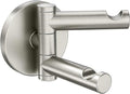 Moen YB0402BN Align Modern Double Swivel Robe Hook, Brushed Nickel