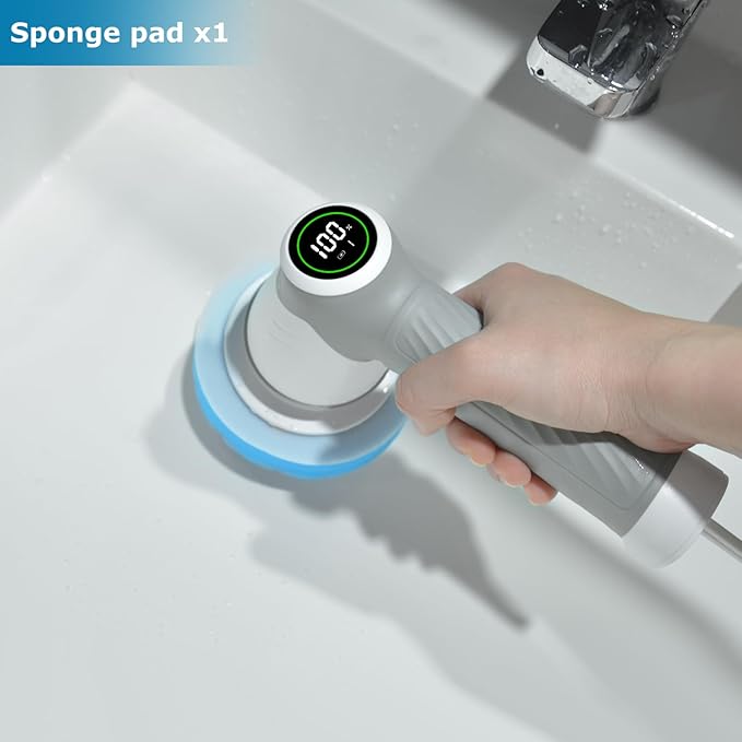 DAESUNG Replacement Brush Heads, 9-Pack Compatible with DAESUNG Handheld Electric Spin Scrubber, Multi-Surface Refill Brushes for Bathroom, Shower, Tile & Kitchen Cleaning