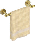 FORIOUS Towel Bar Wall Mounted, Stainless Steel Towel Racks for Bathroom, Includes Wall Mounting Hardware (Brushed Gold, 14 Inch)
