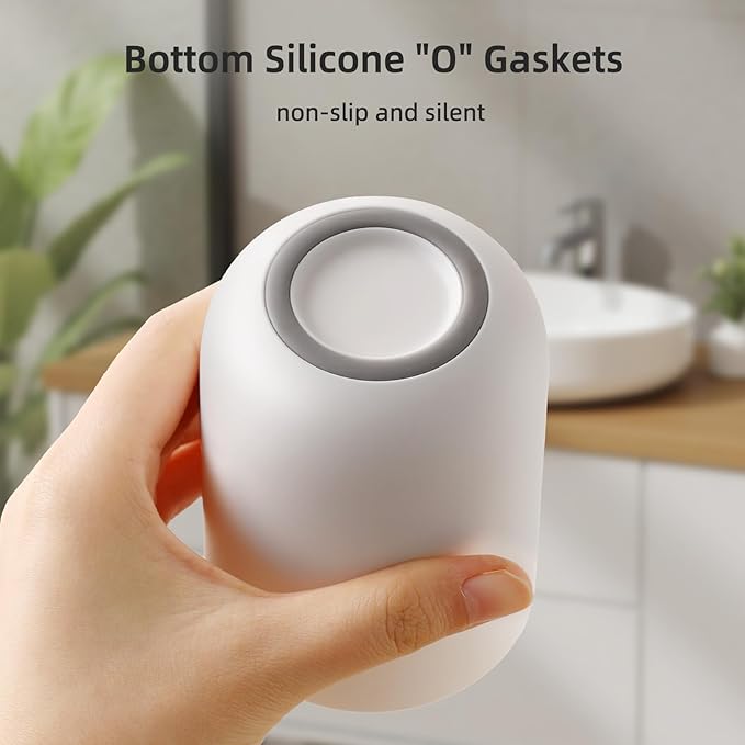 Toothbrush Cup 10.5oz Reusable Unbreakable Bathroom Tumbler 1 PCS, Easy to Clean Plastic Bathroom Cup Toothbrush Holder for Bathroom Counter Organizer