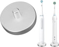 Silver Electric Toothbrush Holder for Bathroom, Stainless Steel Freestanding Brush Holder, Compatible with Oral-B iO Series 3/4/5/6, Pro 500/1000/2500/3000/5000/7000/7500, Genius 6000/8000