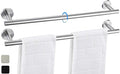 24 Inch Towel Bar 2 Pack for Bathroom 9/12/16/24/28/33 Inch Kitchen Hand Towel Holder Brushed Nickel Stainless Steel 304 RUSTPROOF Wall Mount Towel Rod 2 of Pack (2, Brushed Nickel, 24 Inch)