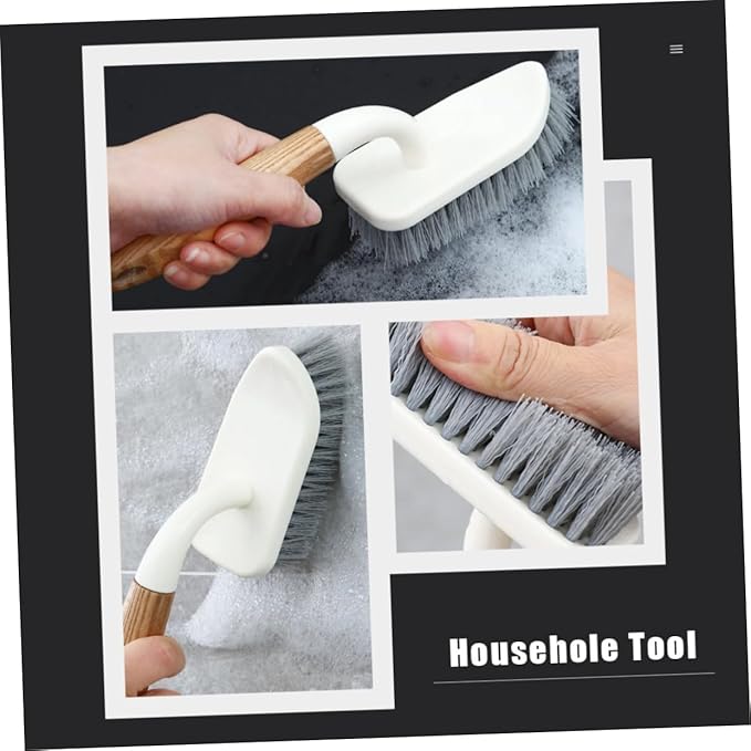 Baluue Household Bathroom Floor Cleaning Brush Durable Bristles Comfortable Grip Deep Decontamination for Tile Grout Cleaning Tool for Home Use