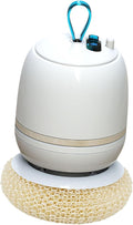 Electric Dish Scrubber Soap Dispensing Brush Portable Multifunctional Electric Kneading Cleaning Brush for Kitchen Gold 3.35x4.72 inch