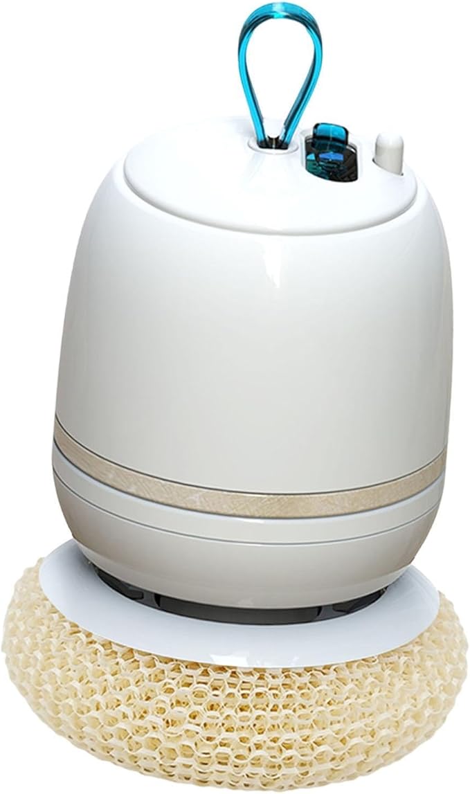 Electric Dish Scrubber Soap Dispensing Brush Portable Multifunctional Electric Kneading Cleaning Brush for Kitchen Board Gold 3.35x4.72inch