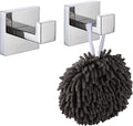KOKOSIRI Bath Towel Hook Wall Mount Square Robe Hook Coat Hook, Bathroom Kitchen Garage Heavy Duty Wall Mounted, SUS 304 Stainless Steel, Polished Chrome, B1010CH-P2