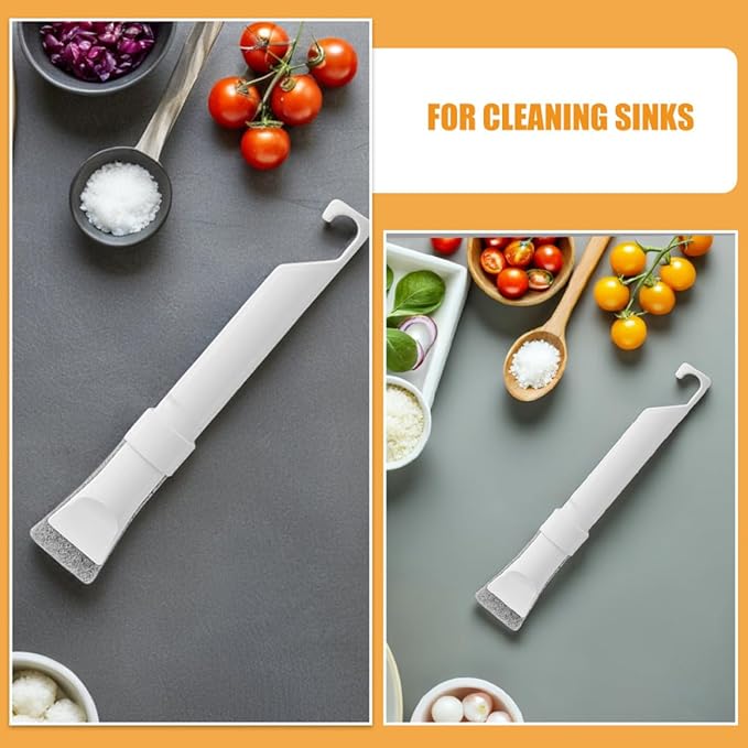TOYANDONA Multi-Function Small Cleaning Brushes Set with Scraper, Hard Bristle Crevice and Grout Scrubber for Kitchen Sink, Bathroom Tile, Car Vent, and Sliding Door Track Cleaning – 10