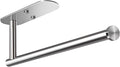 VAEHOLD Adhesive Paper Towel Holder Under Cabinet Mount, Wall Mounted Paper Towel Roll Holder for Kitchen Paper Towel, Stainless Steel（Silvery）