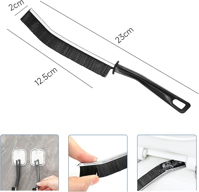 3 Pack Cleaning Gap Brush, Hard Bristle Cleaning Brush Tool for Ceramic Tiles, Glass, Bathroom & Kitchen