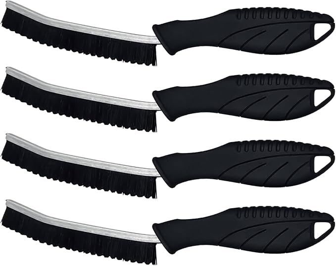 Skinny Crevice Cleaning Brush - Multifunctional Grout Scrubber Tool, Ergonomic Space Saving Housekeeping Brush, Sturdy Bristle Design, Tight Spaces Easily, Cleaning Gadget Tool, Refrigerator Oven Use