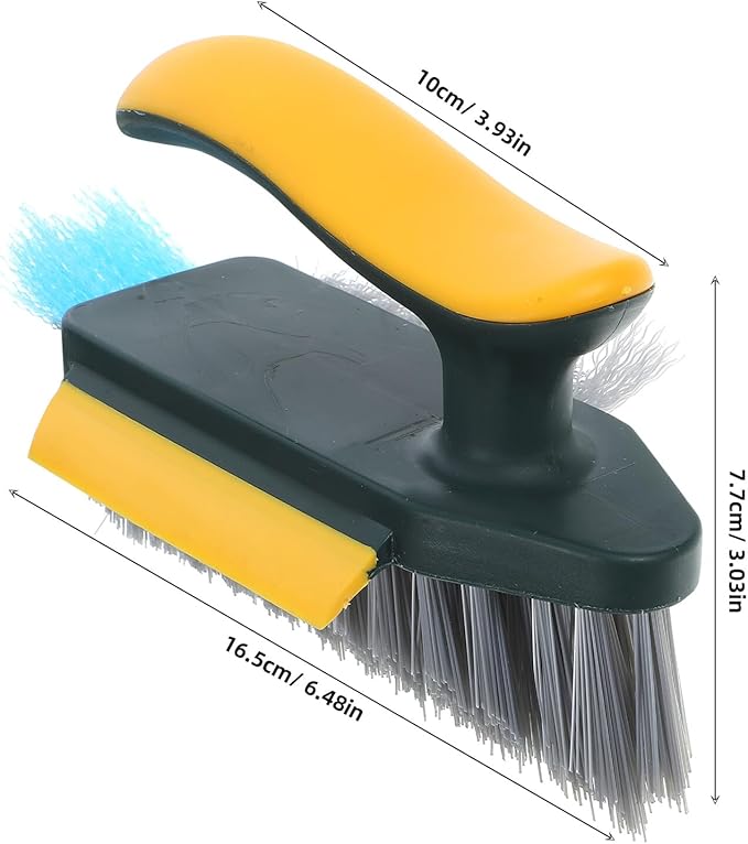 Gap Cleaning Brush for Bathroom and Toilet, Soft Bristle Crevice Scrubber with Ergonomic Handle, 1pcs Floor and Wall Corner Cleaning Tool for Household Sanitation