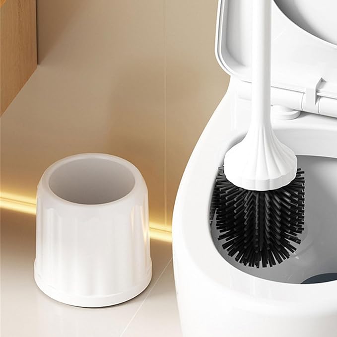 Motorized Bathroom Brush Rechargeable Floor-Standing Toilet Scrubber for Home/Office Use Electric Toilet Brush