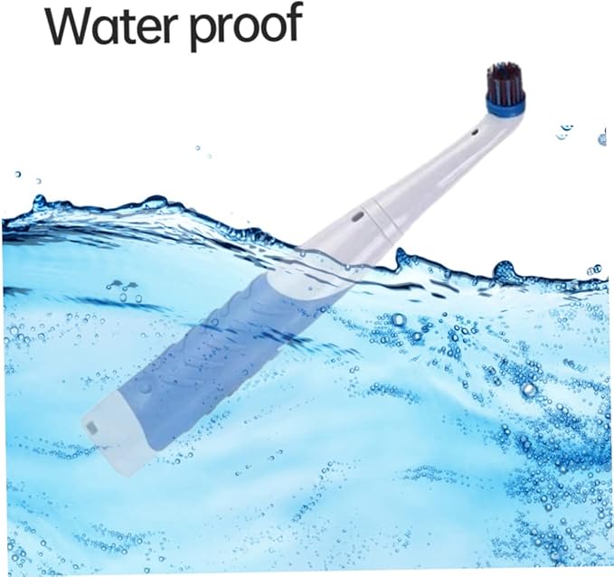 Reveal Power Scrubber Electric Cleaning Brush with 4 Brush Heads for Tub Kitchen Blue