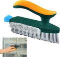 Hard Bristle Cleaning Brush | Scrubber Cleaner Tool | with Ergonomic Handle Narrow Cleaning Brush,for Shower Kitchen Floor Tub Grout Household Countertop
