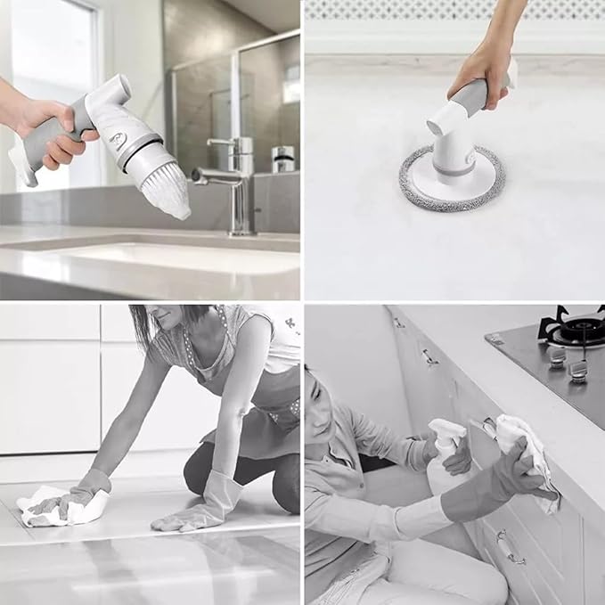 Ivory.Best Versatile Electric Cleaning Brush (Green 4)