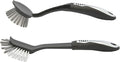 Metro Black and Silver All Purpose Scrub Brush Set of 2