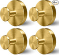 Shower Hooks for Inside Shower,Suction Cup Hooks for Glass Window,Removable Towel Hooks for Bathrooms,4 Packs(Gold)