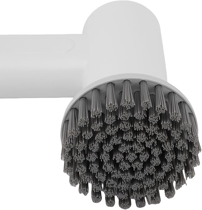 Electric Spin Scrubber, Cordless Shower Scrubber Handheld Power Brush with 2 Speeds and 3 Replaceable Heads, for Bathroom, Tub, Kitchen Stove (White)