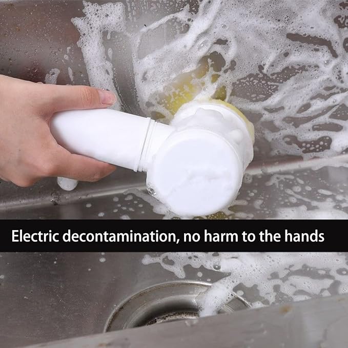 Handheld Bathtub Brush Electric Brush Cleaner Sink Electric Cleaning Bathroom Wash Brush Kitchen Cleaning Tool