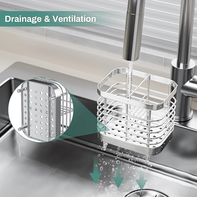 Shower Toothbrush Holders Wall Mounted for Bathrooms, Silver Stainless Steel Bathroom Tooth Brush Holder Storage Organizer for Shower, Electric Toothpaste Caddy Stand, House Essentials for New Home