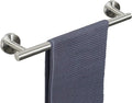 NearMoon Bath Towel Bar, Thicken Stainless Steel Shower Towel Rack Holder Wall Mounted for Bathroom, 18-lnch Overall Length-16-lnch Usable Hanging Space (2 Pack, Brushed Nickel)