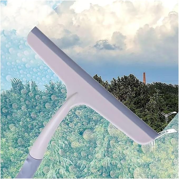 Window Squeegee Multi-Purpose Silicone Scraping Washing Wiper Household Window Bathroom Kitchen Glass Cleaning for Shower Glass(6)