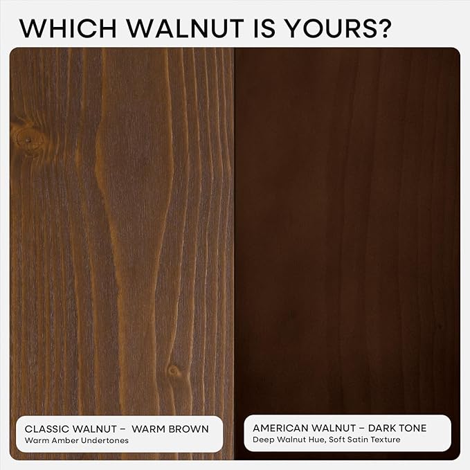 Homeforia Classic Walnut 24 inch Floating Shelf, High End Solid Real Wood Small 24inch Floating Shelves for Wall Mounted, 24in Floating Shelves, Heavy Duty Bracket, 24 X 6.5 X 1.75 inches, Set of 2