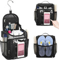 Hanging Shower Caddy Portable - Travel Toiletry Bag for Men & Women, Large Capacity Caddy Dorm Basket, Quick Dry Toiletry Tote Bag with Stain Resistant Bottom for Bathroom, Beach, Camp, Gym