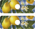 Gingham Blue and White Lemons Kitchen Sink Splash Guard Faucet Mat Diatomite Absorbent Pad for Bathroom RV 14.7x5.4in 2PCS water