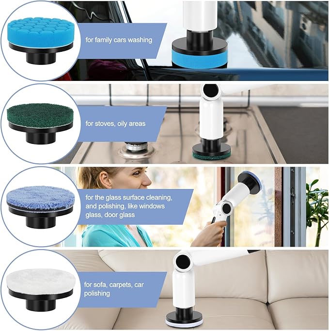 Electric Cleaning Brush Head Only Applicable to Homtronics Electric Spin Scrubber