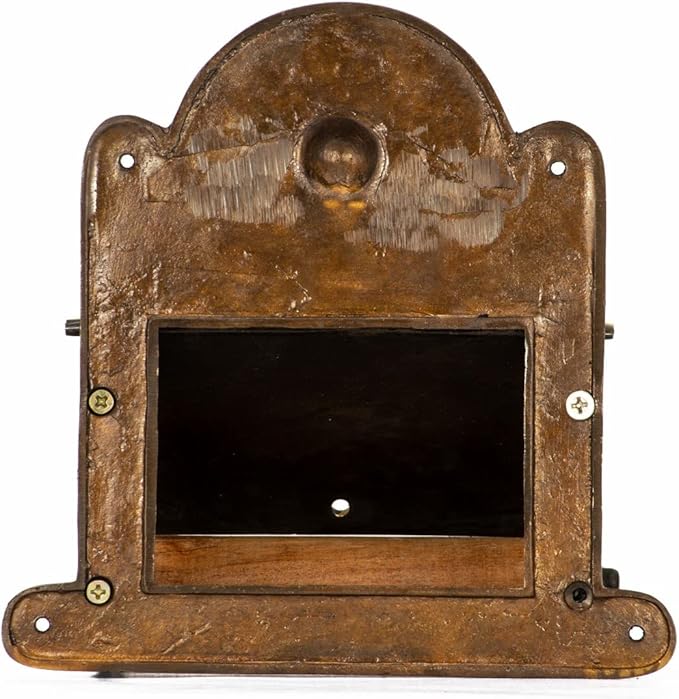 Renovators Supply Manufacturing Antique Brass Wall Mount Toilet Tissue Paper Holder 6.9" Wide Victorian Style Rust Resistant Solid Brass Bathroom Toilet Sanitary Paper Roll Holder Storage with Lid