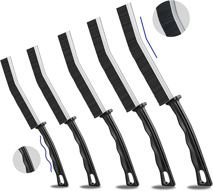 Crevice Cleaning Brush, Multifunctional Hard Bristle Crevice Cleaning Grout Brush, Bathroom Gap Scrub Brush, Crevice Cleaning Brushes for Household Use, Corner Crevice Cleaning Tool and Grout Cleaner