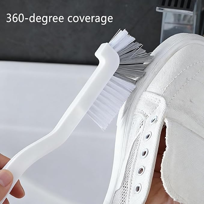Bestac Cleaning Brushes, for Sink, Bathroom & Kitchen Corners - Compact Design with Ergonomic Handle for Grout and Window Track Cleaning. (2)