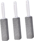 Pumice Toilet Brush, Hard Watermark Remover Cleaning Stone, Suitable for Tile Grout Rust Grill Toilet Bowls (3pcs)
