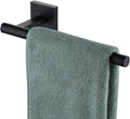 KOKOSIRI Towel Bar Matte Black Bathroom Hardware Hand Towel Rails Wall Mounted Kitchen Toilet Cabinet Paper Holder, Stainless Steel B3008BK