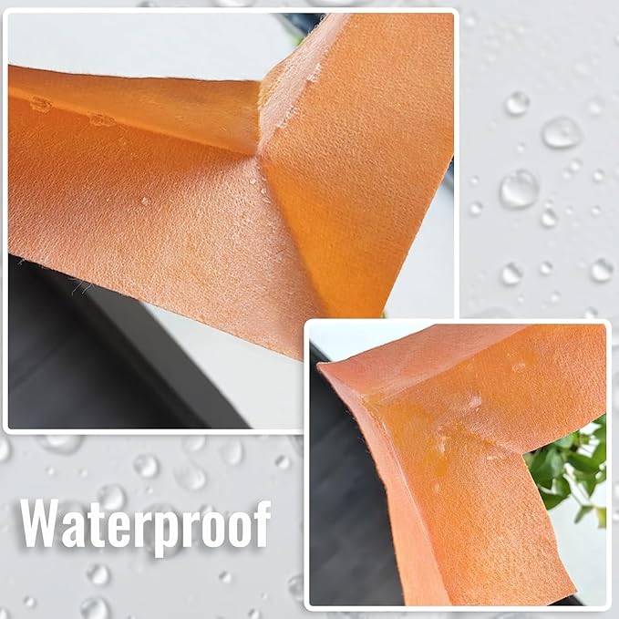 16 Pack Outside Waterproof Membrane, Waterproofing Membrane Seamlessly Fits the Corner, for Bathroom Shower Steam Room Toilet Kitchen