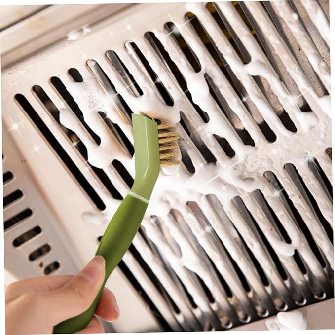 Unomor Cleaning Brush Scraper for Kitchen Gas Stove Tiles Window Groove Detail Cleaning Brush for Spaces