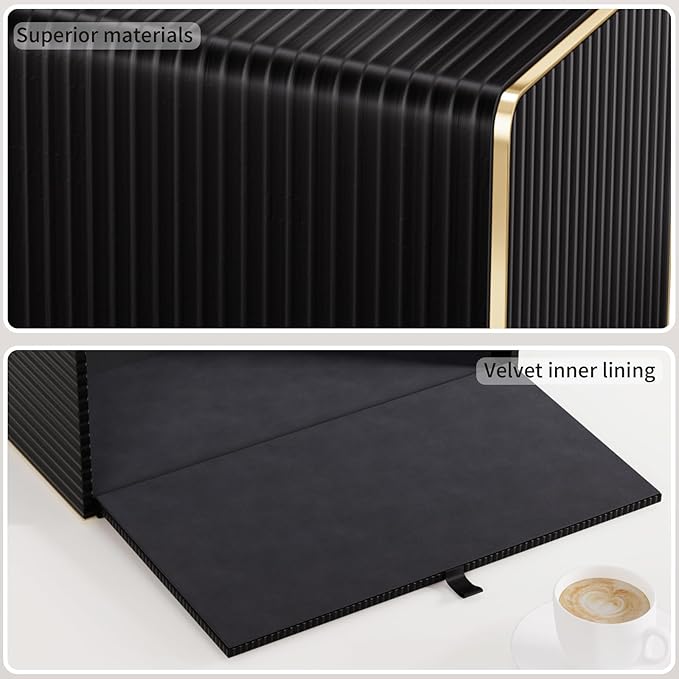 Extra Large Tissue Box Cover for Standard Size 180 to 230 Count Box of Tissues,Leather Rectangle Tissue Holder for Bathroom Toilet Bedroom Living Room Table Desk Office,Modern Home Decor