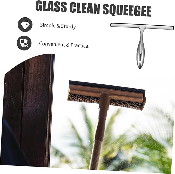 Shower Squeegee for Glass Door Window Cleaning Tool Sturdy Material Use Elegance Home Decor