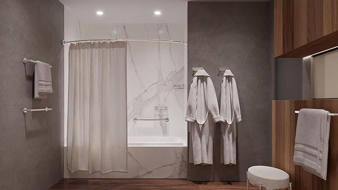 Gatco 4635 Glam Single Robe Hook, Chrome / Wall Mounted 2" Robe and Towel Hook for Bathroom