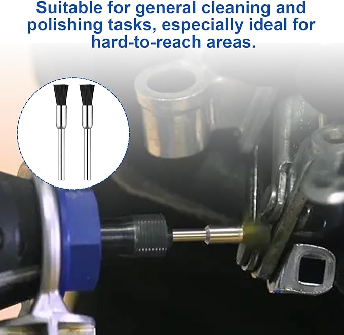 Nylon Bristle Brushes for Cleaning and Polishing, Grout Cleaning Tool Replace Dremel Brushes #405-02 - 2 Pca