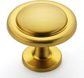 Ravinte 45 Pack 1-1/4 Inch Kitchen Cabinet Knobs Brushed Brass Zinc Pulls Door Handles for Dresser Drawers