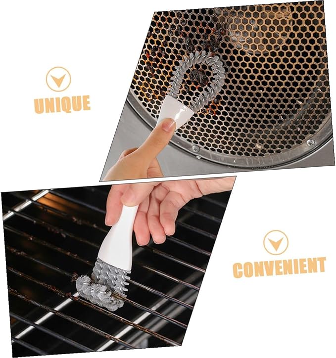 2pcs Multifunctional Kitchen Cleaning Brushes U-Shaped and Angled Crevice Brushes Heavy-Duty Grout and Stove Grill Scrubber Handheld Tool for Deep Gap and Corner Cleaning