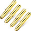 Shappy 4 Pcs Universal Toilet Paper Holder Replacement Rod Spring Loaded Plastic Retractable Paper Replacement Rod Toilet Tissue Roll Holder Insert for Bathroom Home Fixture Accessories (Gold)