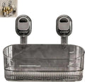 No-Drill Bathroom Suction Storage Box – Large Capacity and Strong Load-Bearing, Removable Hanging Storage Basket (Gray)